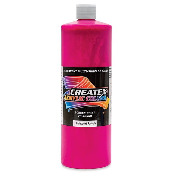 Createx Acrylics - Iridescent Fuchia, Quart