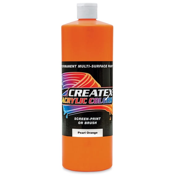 Createx Acrylics - Pearl Orange, Quart