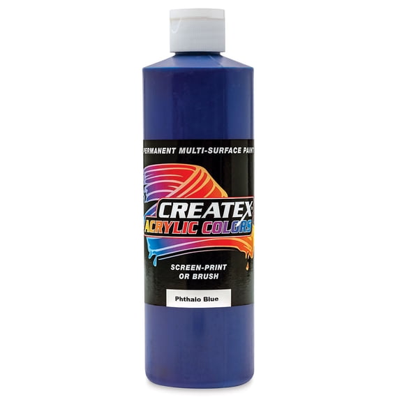Createx Acrylics - Phthalo Blue (Green Shade), Pint
