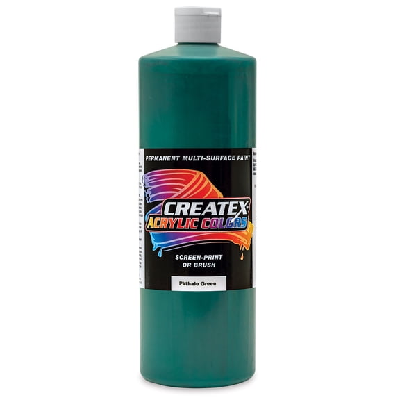Createx Acrylics - Phthalo Green, Quart