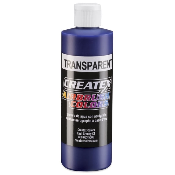 Createx Airbrush Color - 8 oz, Transparent Brite Blue