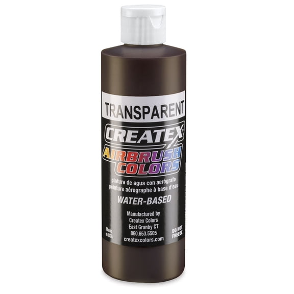 Createx Airbrush Color - 8 oz, Transparent Dark Brown