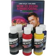 Createx Airbrush Color Kit with Bonus Materials