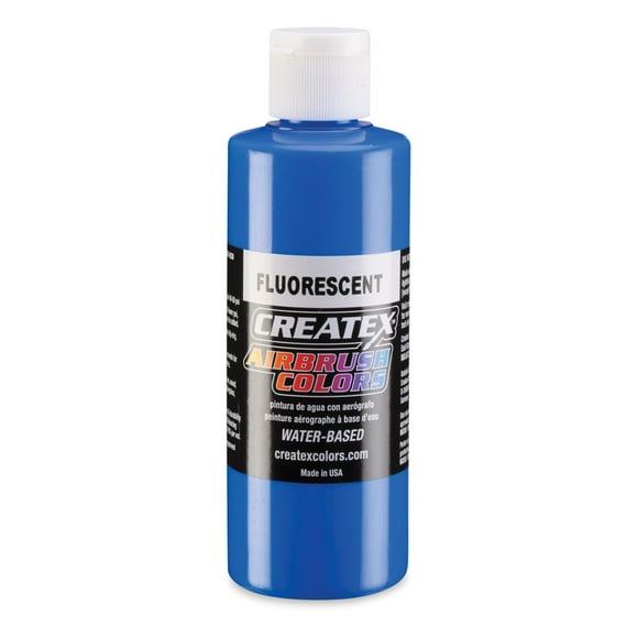 Createx Airbrush Paint 4oz Fluorescent Blue