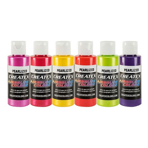 Createx Airbrush Pearlized 6-Color Set