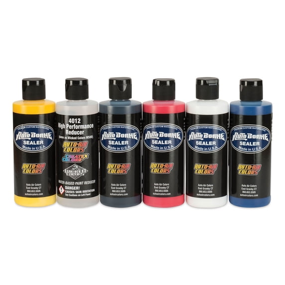 Createx Autoborne Sealer - Primary Set, 4 oz