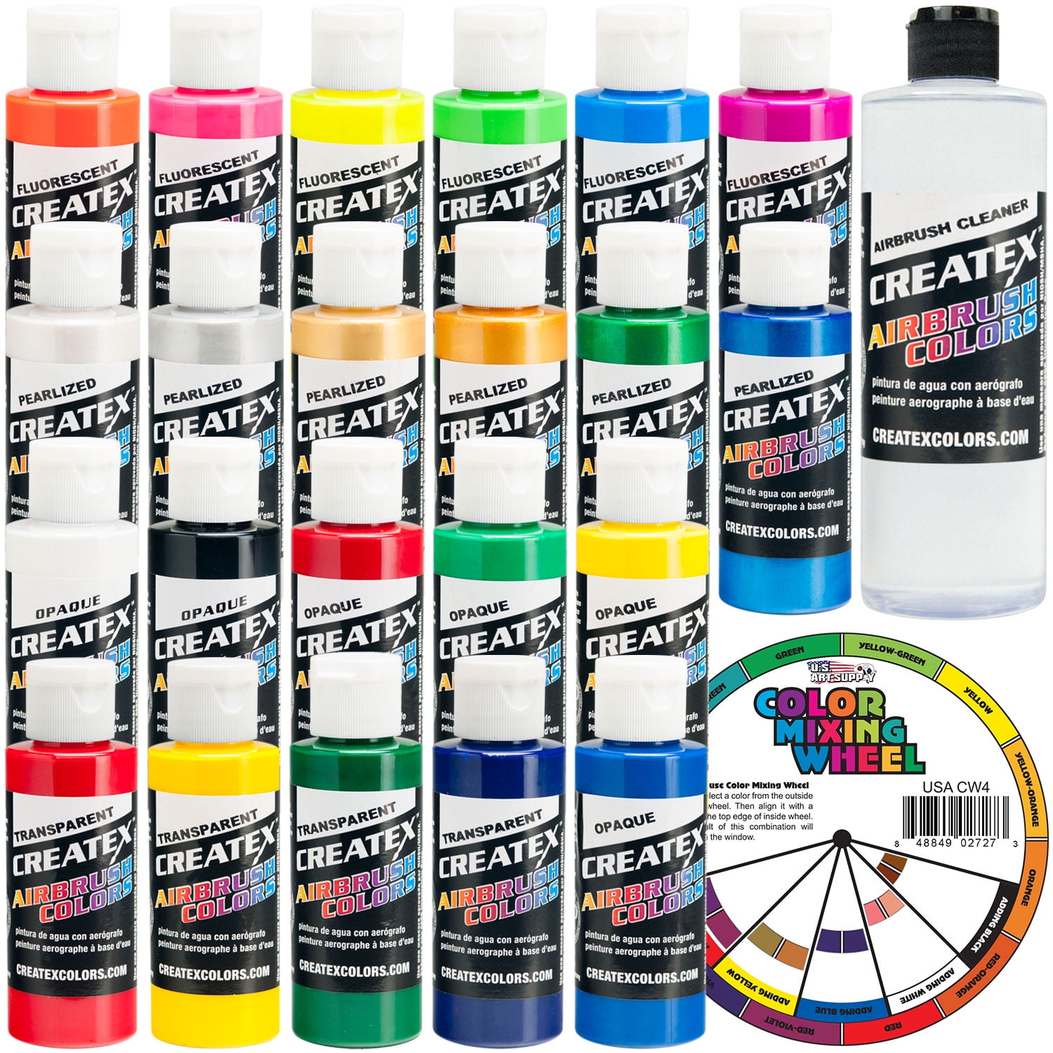 Createx Airbrush Paint Cleaner 4oz Bottle 5618 - 4z Color for sale