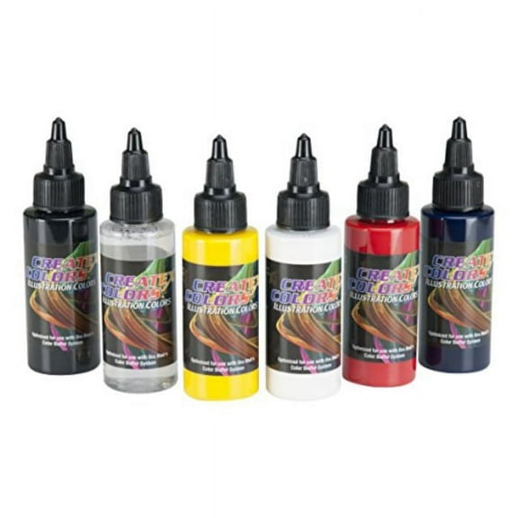 Createx Illustration Primary Set 2oz Bottles