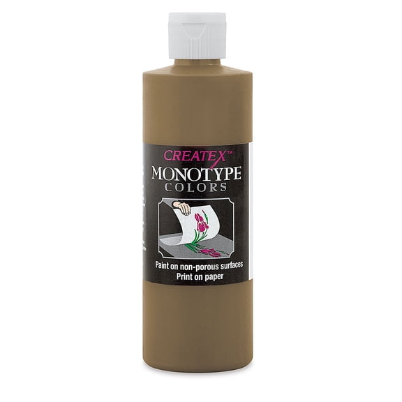 Createx Monotype Colors - Raw Umber, 8 oz bottle