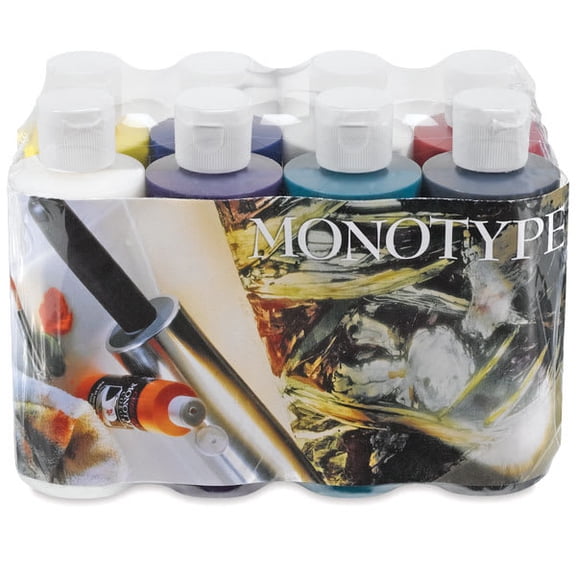 Createx Monotype Colors - Sampler Set of 8, 4 oz bottles