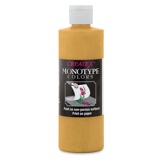 Createx Monotype Colors - Yellow Ochre, 8 oz bottle