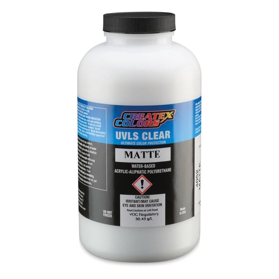 Createx UVLS Clear Top Coat - Matte, 32 oz