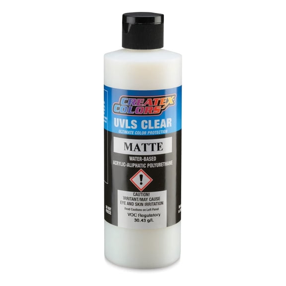 Createx UVLS Clear Top Coat - Matte, 8 oz