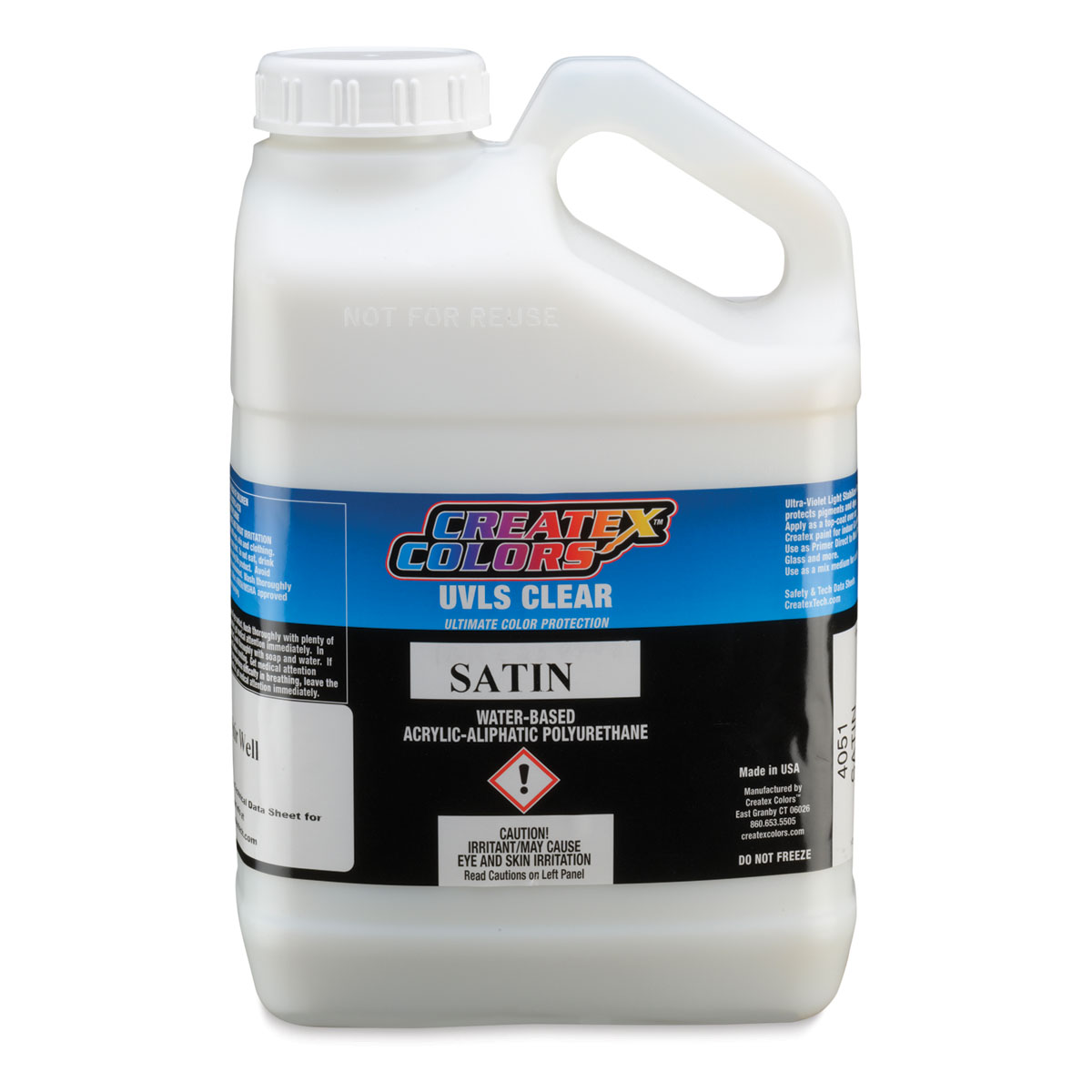 Createx UVLS Clear Top Coat - Satin, 1 Gallon