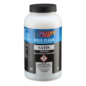 Createx UVLS Clear Top Coat - Satin, 16 oz