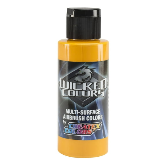 Createx Wicked Airbrush Color, 2 oz. Golden Yellow