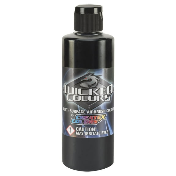 Createx Wicked Airbrush Color, 4 oz. Opaque Black