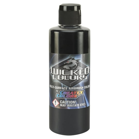 Createx Wicked Airbrush Color, 8 oz. Bottle, Detail Black