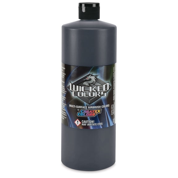 Createx Wicked Colors Airbrush Color - 32 oz, Detail Smoke Black