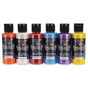 Createx Wicked Colors Airbrush Color - Opaque Essential Pearlized, Set of 6, 2 oz, Bottles