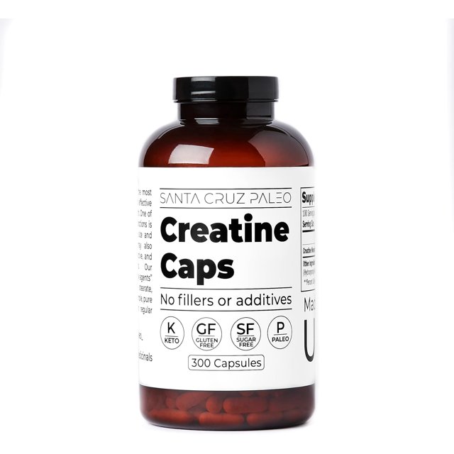 Creatine Capsules, Supports Muscle Growth, Gluten Free, Keto, Sugar 