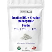 Creatine HCL + Creatine Monohydrate Amino Acid Supplements 16 OZ (454g)
