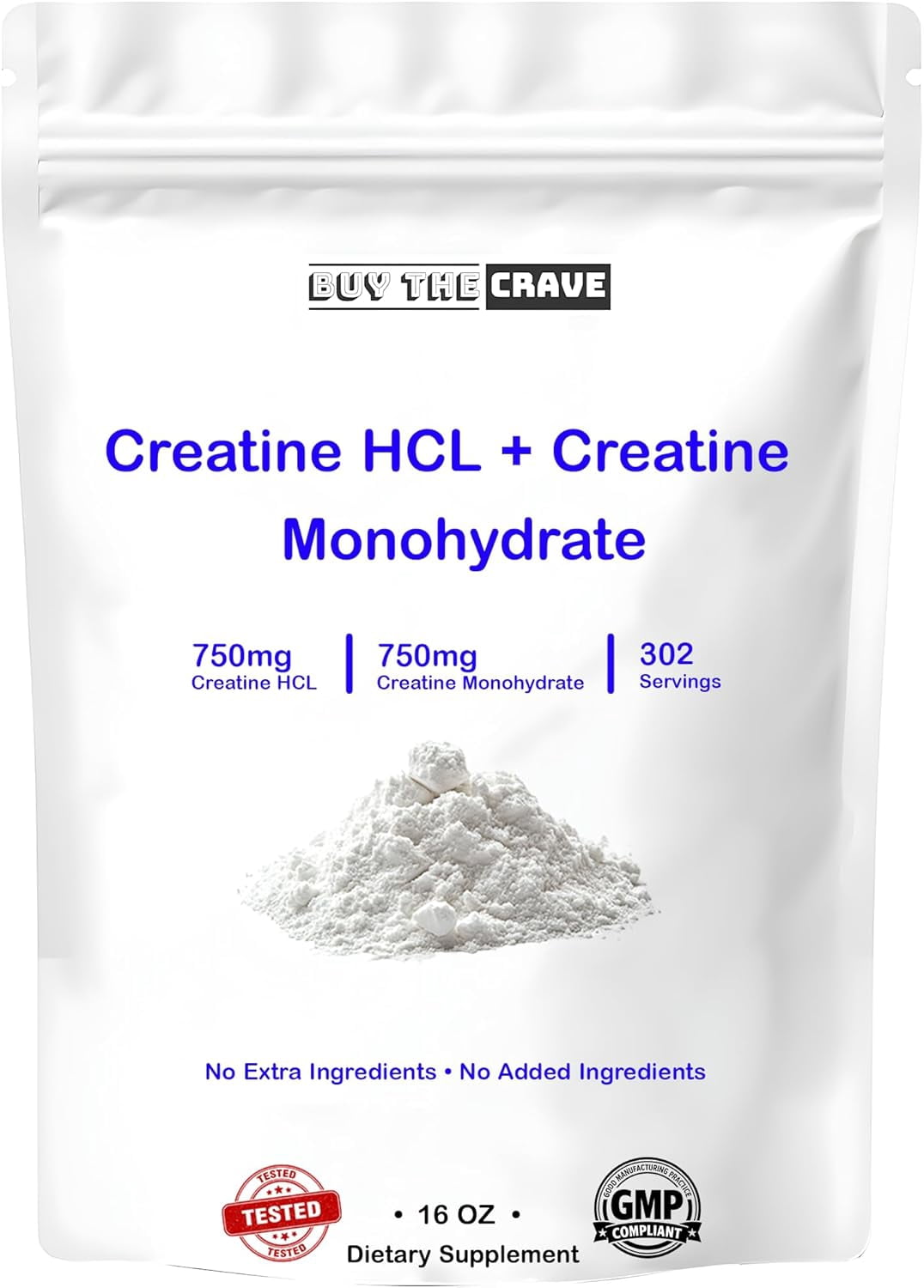 Buy The Crave: Creatine HCL and Creatine Monohydrate Amino Acid Supplements, 16 Oz