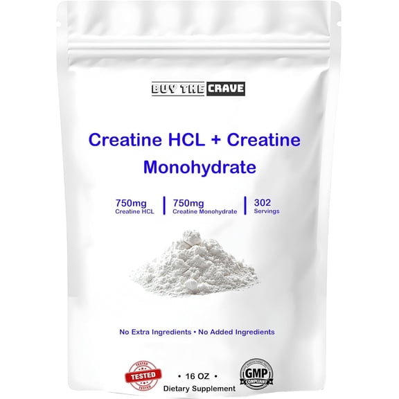 Buy The Crave: Creatine HCL and Creatine Monohydrate Amino Acid Supplements, 16 Oz