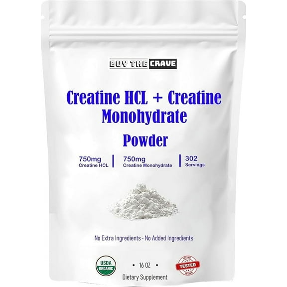 Buy The Crave: Creatine HCL and Creatine Monohydrate Amino Acid Supplements, 16 Oz