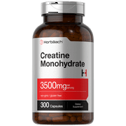 Creatine Monohydrate Capsules | 3500mg | 300 Count for Men and Women | by Horbaach