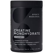 Sports Research  Creatine Monohydrate - Gain Lean Muscle, Performance and Strength 500g 100 Servings