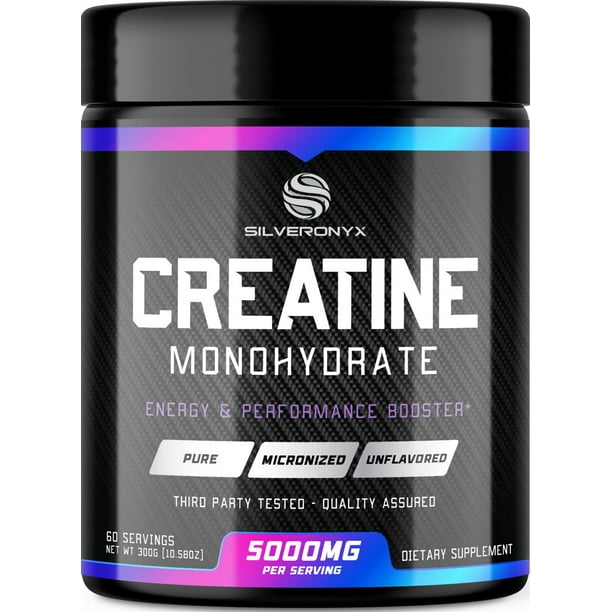 Creatine Monohydrate Micronized Powder 100 Pure Unflavored Creatine