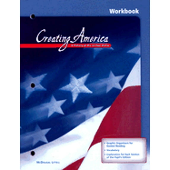 Pre-Owned Creating America Workbook: A History of the United States (Paperback 9780618165216) by McDougal Littell (Creator)