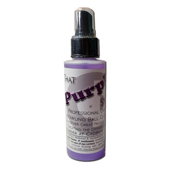 Creating the Difference That Purple Stuff Professional Grade Bowling Ball Cleaner | USBC Approved | Removes Dirt & Oil | Restores Tackiness and Performance (4 oz Spray)