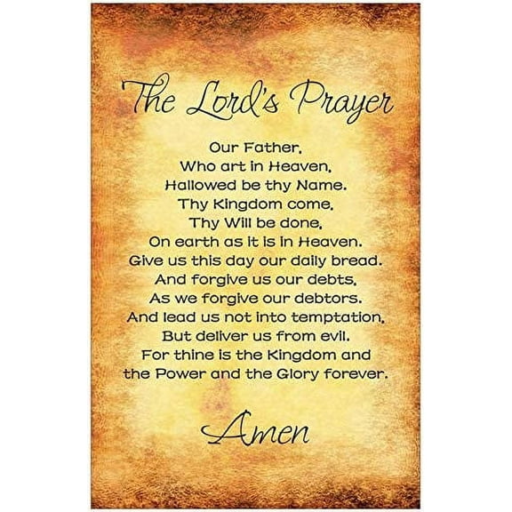 Creation Enterprises The Lord's Prayer Inspirational Christian 17" x 11" Poster