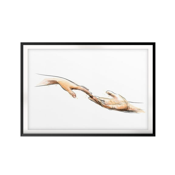 Creation Of Adam Sketch 8 x 10 UNFRAMED Print Anatomy Wall Art