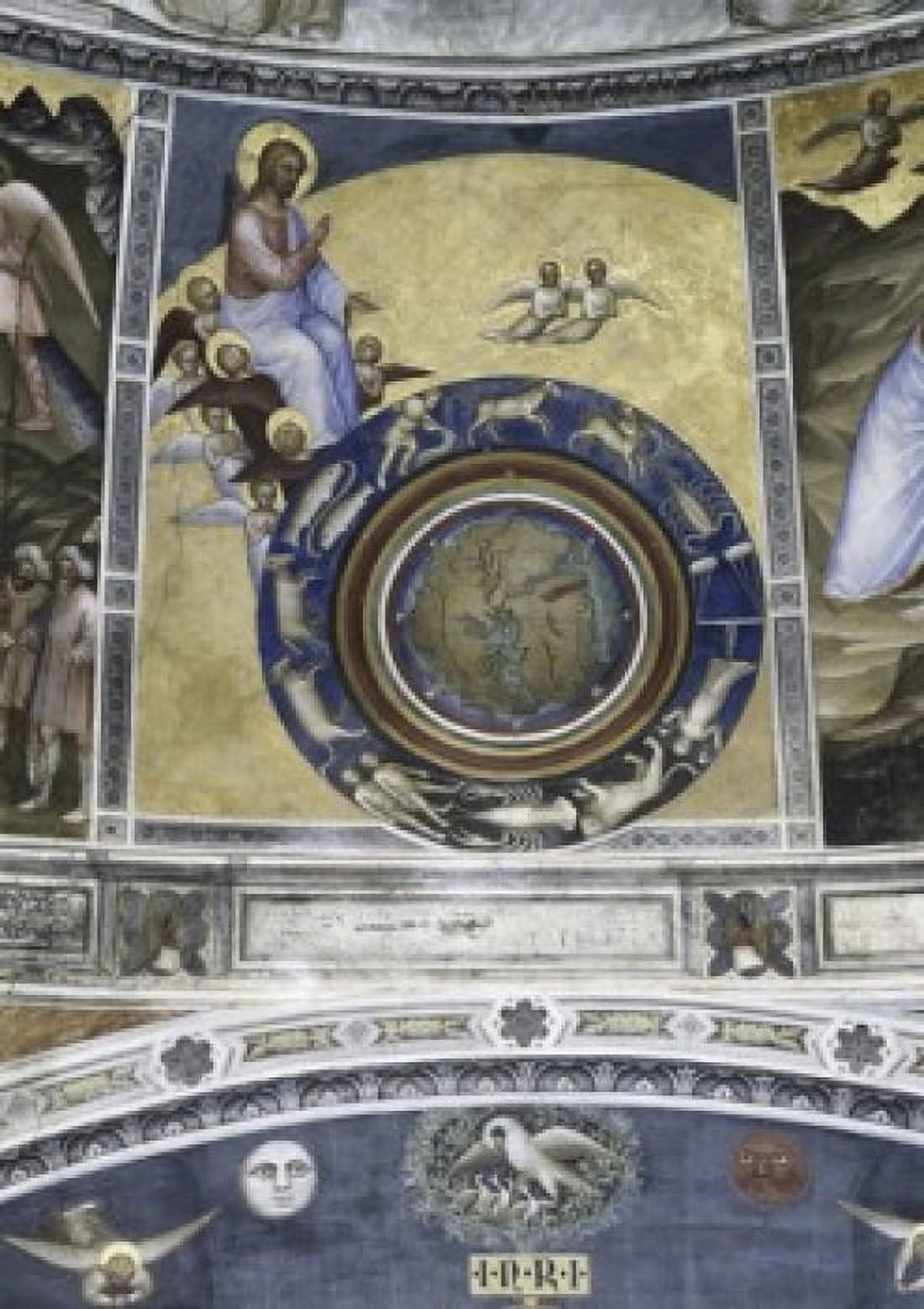 Creation of the World  c 1376  Giusto di Giovanni Menabuoi (op 1363-1393 Italian  Fresco  Baptistry of the Cathedral Padua Canvas Art - Giusto di Giovanni (18 x 24)