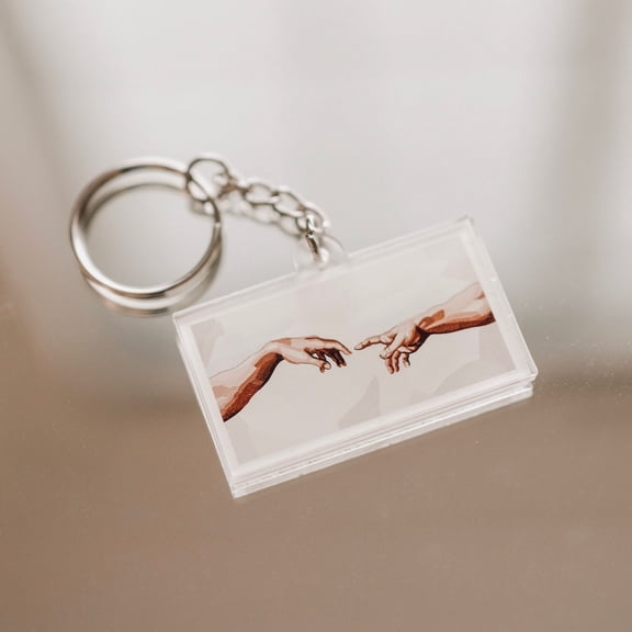 Creation of Adam Acrylic Keychain | Cute, Aesthetic, Trendy Keychain Decor, Accessories, Cute gift, Gift idea, acrylic keychain, (1 keychain)