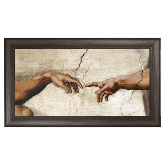 Creation of Adam Detail Framed Canvas