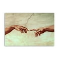 thumbnail image 1 of Creation of Adam - Hands of God - Michelangelo Artworks Canvas Poster Room Aesthetic Wall Art Prints Home Modern Decor Gifts 12x18inch(30x45cm), 1 of 6