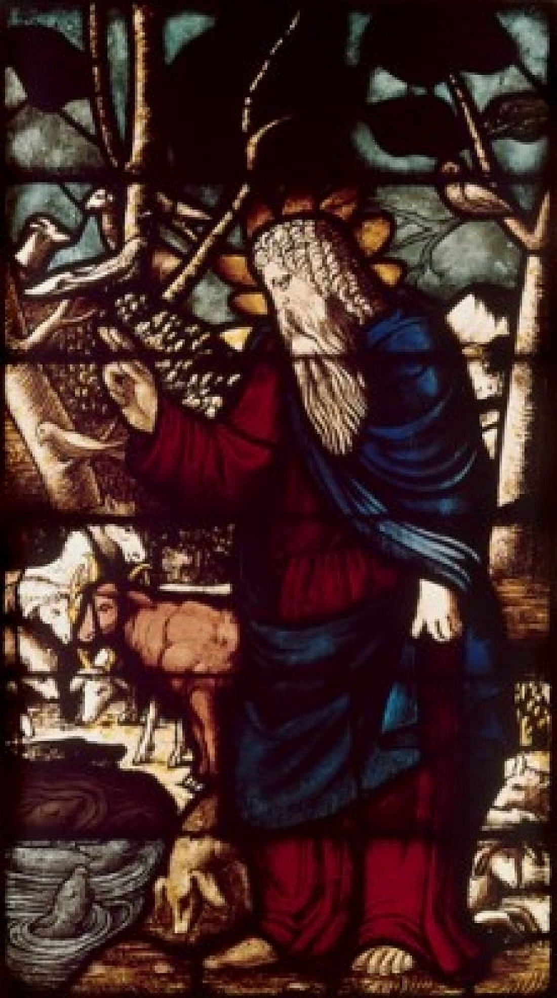 Creation of The Animals ca 1450 Stained Glass Museo del Duomo Milan Italy Canvas Art - (24 x 36)