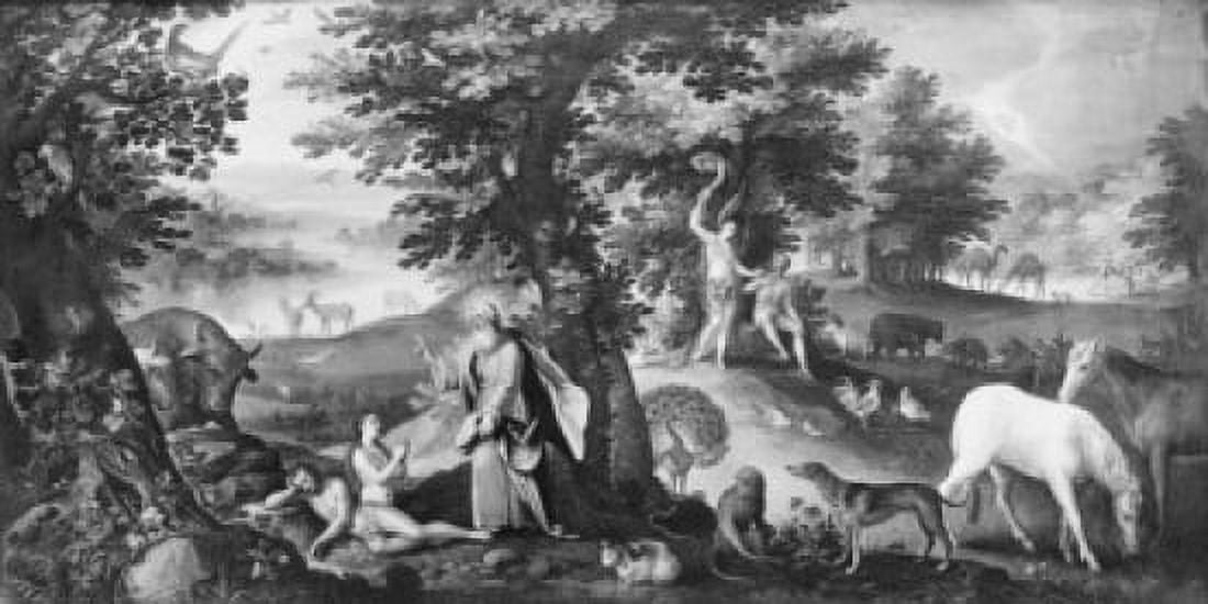 Creation of the Woman Primitive Sin and Expulsion from Paradise Paul Bril (1554-1626 Flemish) Canvas Art - Paul Bril (24 x 36)
