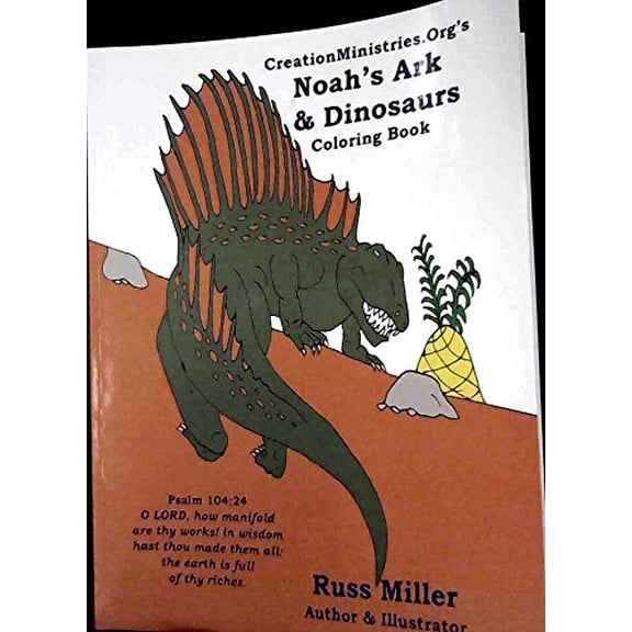 Pre-Owned CreationMinistries.Orgs Noahs Ark Dinosaurs Coloring Books Paperback Russ Miller
