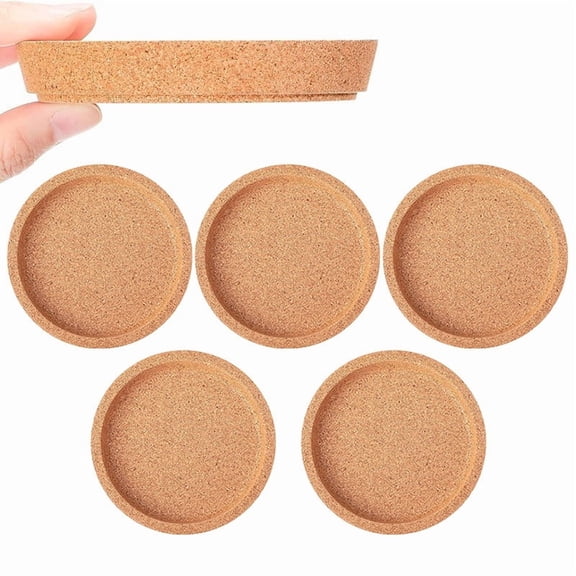 Creatitoy Cork coasters with raised rim are absorbent and heat-insulating. Stackable and durable, suitable for hot and cold drinks, widely used on tables in home, office and cafe.