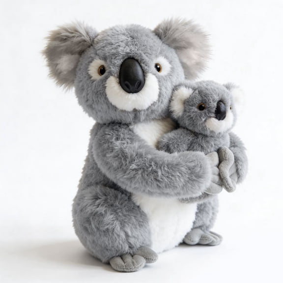 Creative 2pc Embrace Koala Plush Toy Sleep Companion - Super Soft Parent Child Koala Bear Stuffed Animal Relieves Anxiety Toy