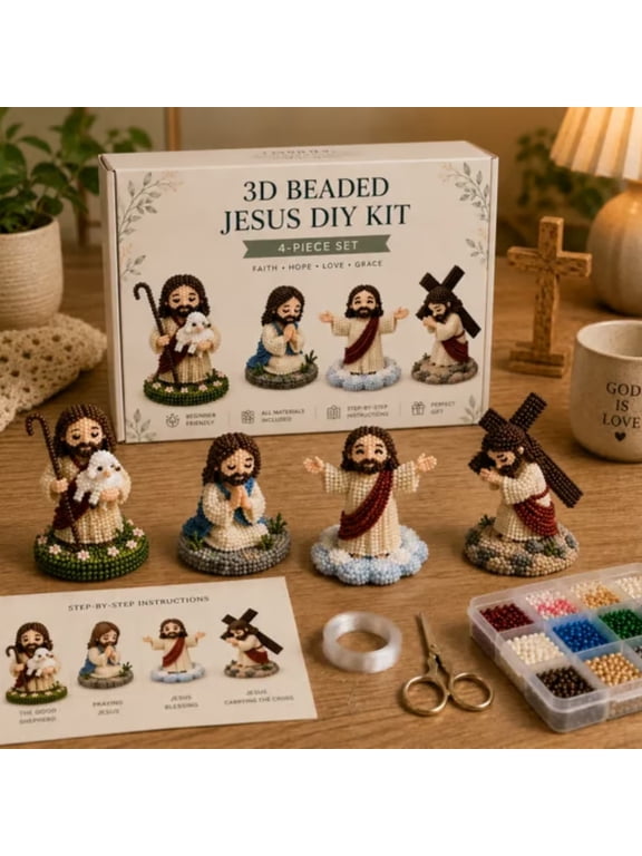 Creative 3D Beaded Art Kits, Cute Beaded Animal Kit, DIY Keychain & Bag Charm Beads Accessories, Practical Bead Kits for Adults in Casual Handicraft Making