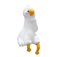 thumbnail image 1 of Creative 3D Craft Figurine Computer Monitor Decor,Car Central Control Screen and TV Decorations,White Goose Collectible Figurines Mascot Crafts for Home Office Decoration, 1 of 6