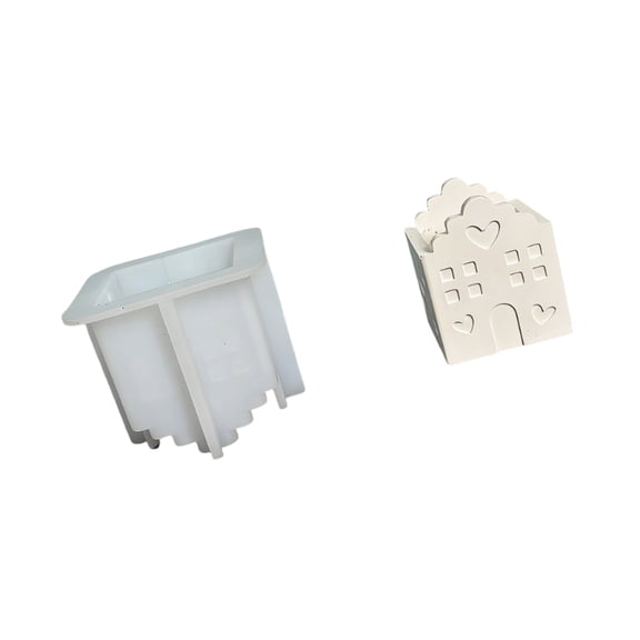 Creative 3D House Silicone Mold For DIY Jewelry Soap Candle Making With Food Grade Material And Easy Demolding