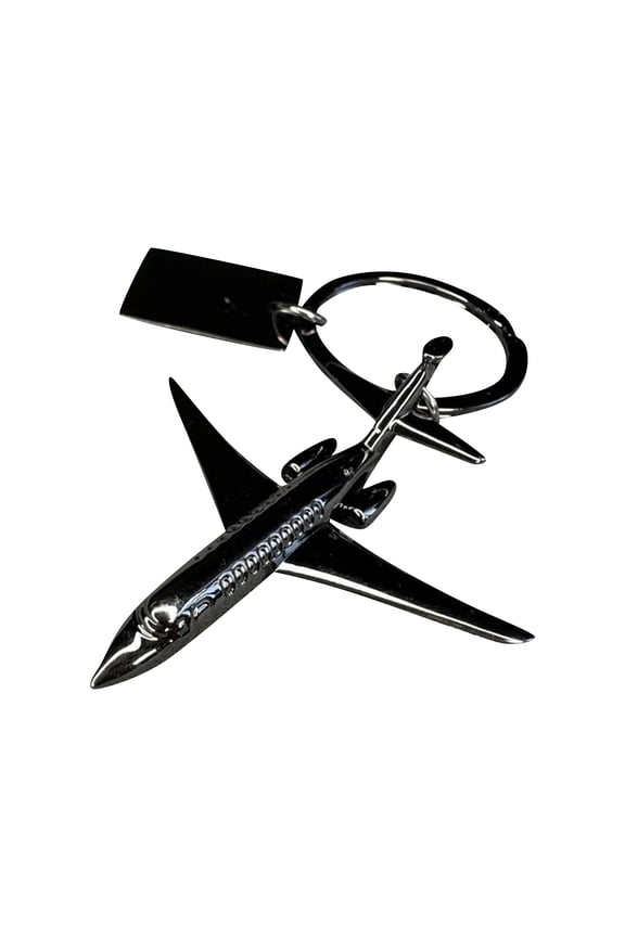 Creative 3D Model Airplane Keychain, Airplane Gift Pendant, Airplane Gift Keyring, Carving, Promotional Souvenir 1Pc