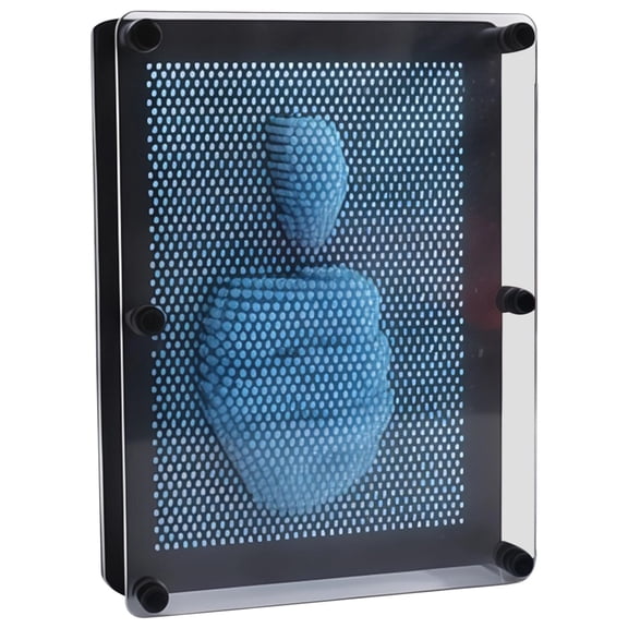 Creative 3D Pin Art Sculpture Toy, Customizable Hand Impression, Interactive Plastic and Acrylic Art Gift